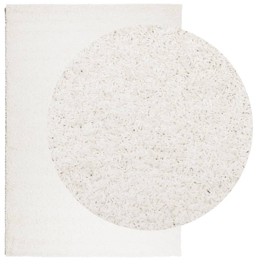 vidaXL Shaggy Rug PAMPLONA High Pile Modern Cream 160x230 cm