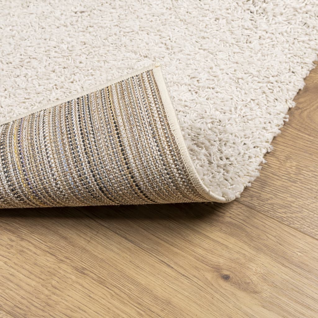 vidaXL Shaggy Rug PAMPLONA High Pile Modern Cream 160x230 cm