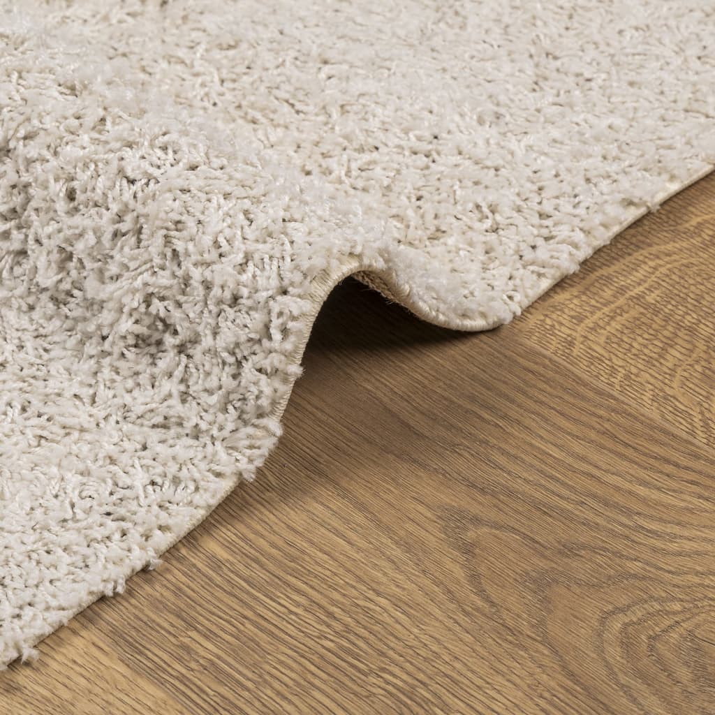 vidaXL Shaggy Rug PAMPLONA High Pile Modern Cream 160x230 cm