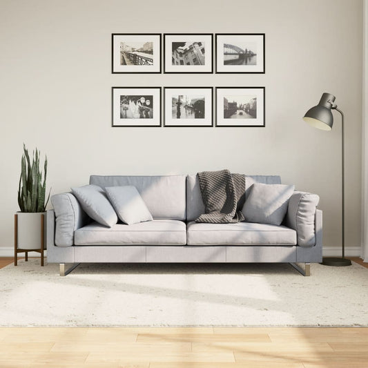 vidaXL Shaggy Rug PAMPLONA High Pile Modern Cream 160x230 cm