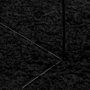 vidaXL Shaggy Rug PAMPLONA High Pile Modern Black 80x150 cm