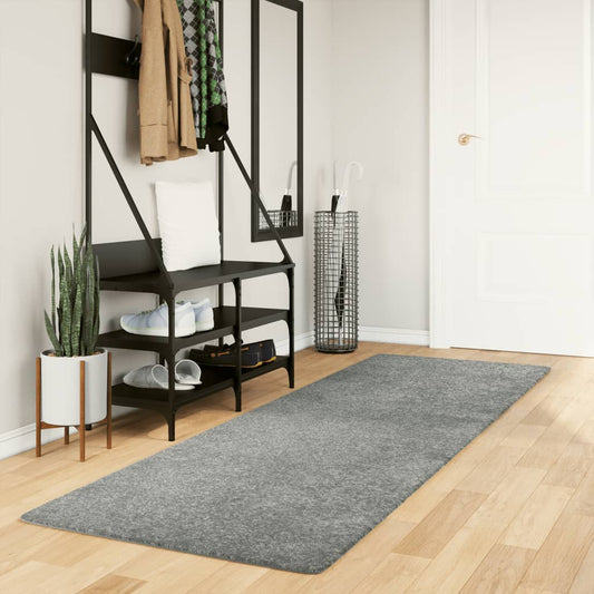 vidaXL Shaggy Rug PAMPLONA High Pile Modern Green 80x250 cm
