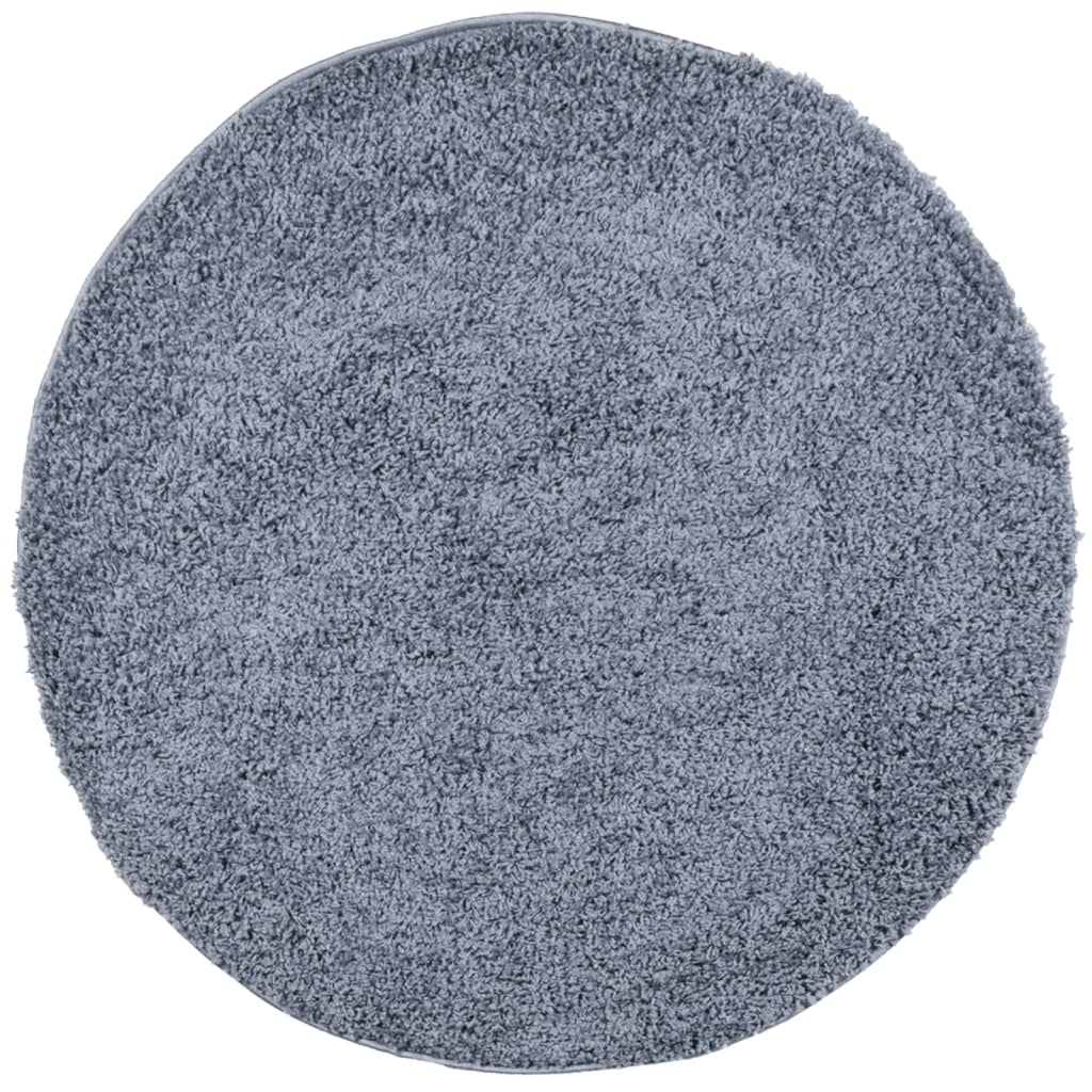 vidaXL Shaggy Rug PAMPLONA High Pile Modern Blue Ø 280 cm