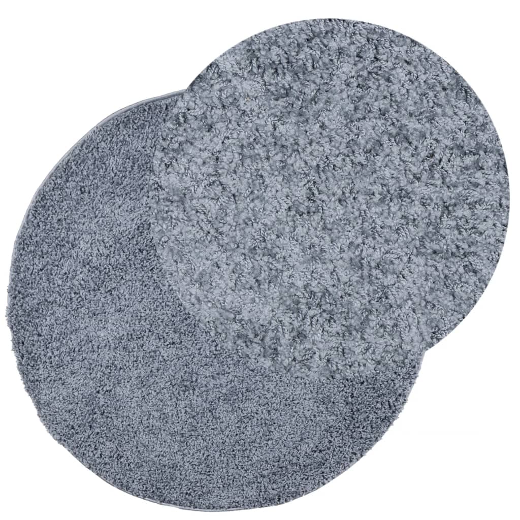vidaXL Shaggy Rug PAMPLONA High Pile Modern Blue Ø 280 cm