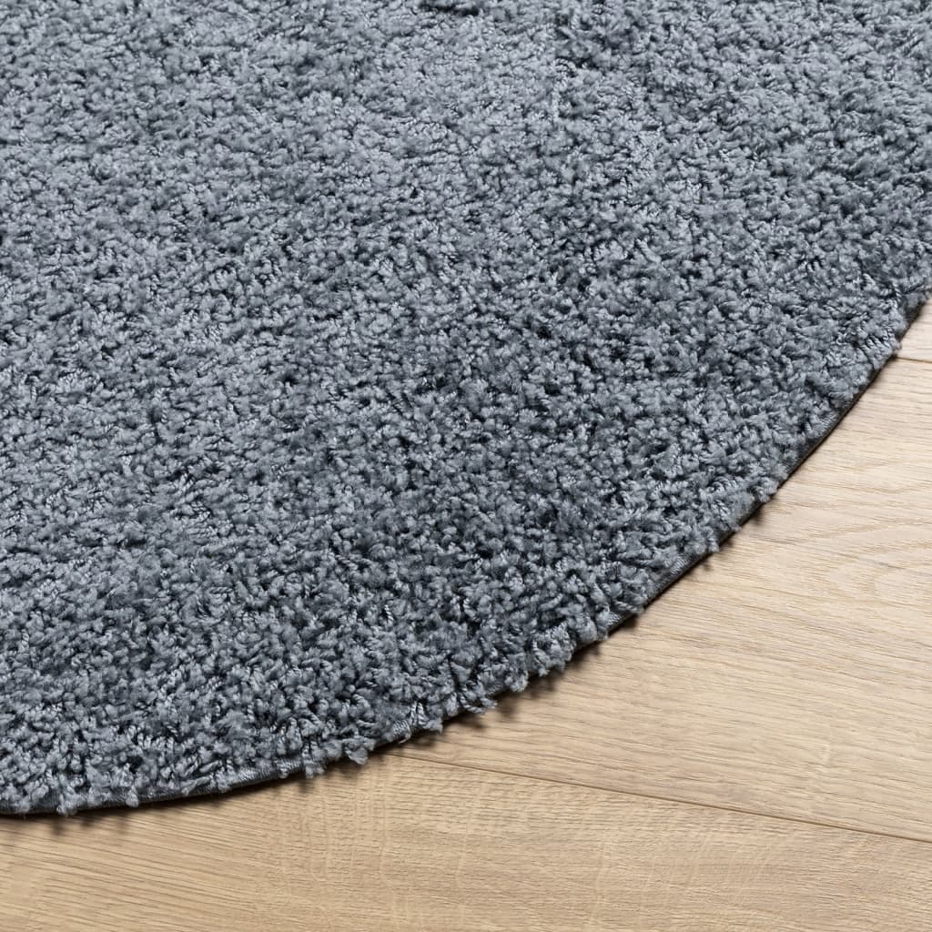 vidaXL Shaggy Rug PAMPLONA High Pile Modern Blue Ø 280 cm