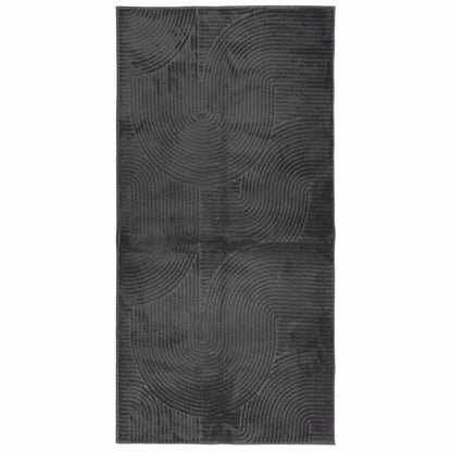 vidaXL Rug IZA Short Pile Scandinavian Look Anthracite 100x200 cm