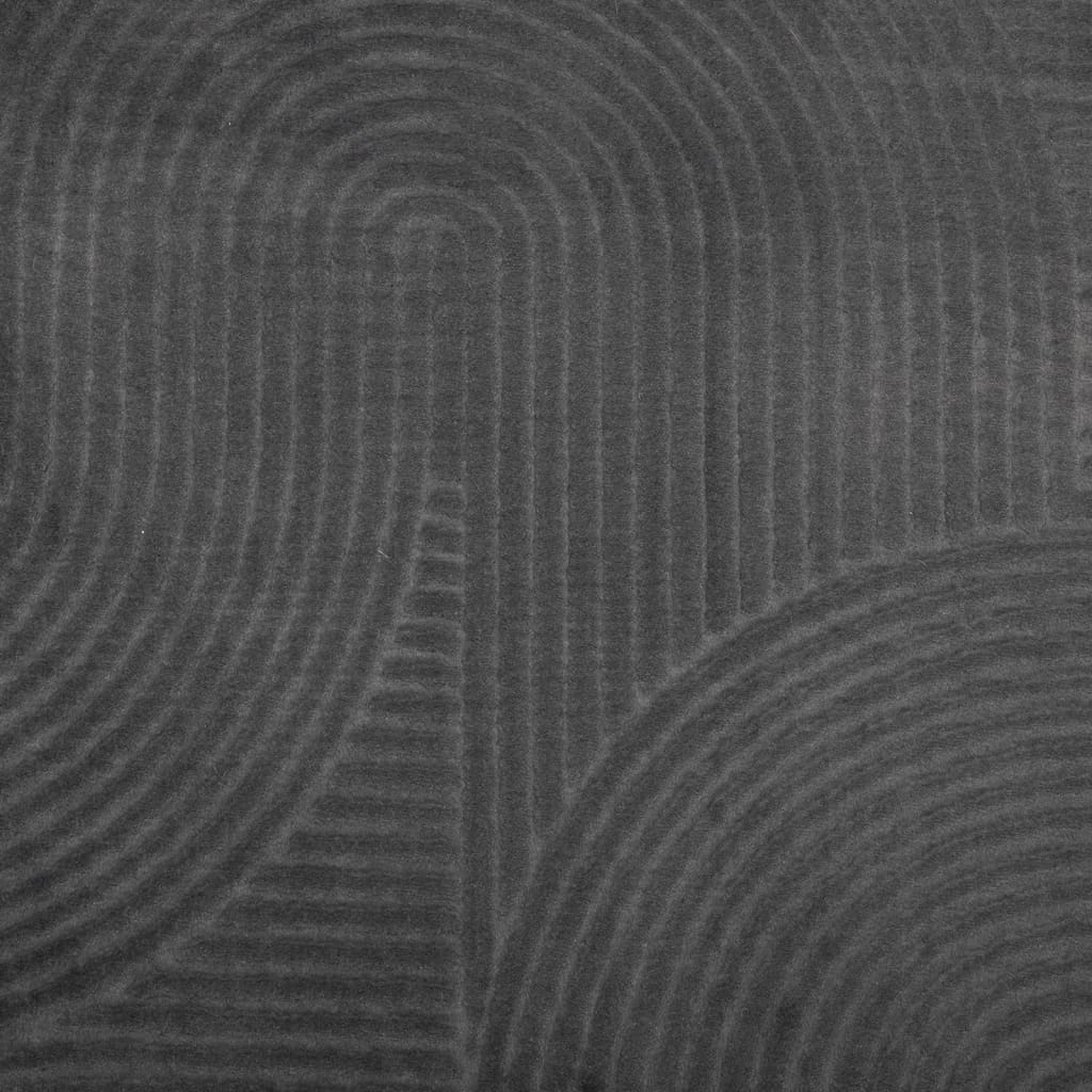 vidaXL Rug IZA Short Pile Scandinavian Look Anthracite 140x200 cm