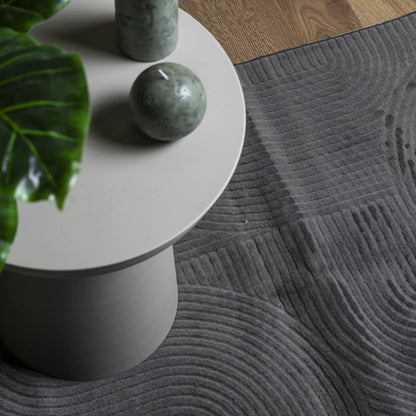 vidaXL Rug IZA Short Pile Scandinavian Look Anthracite 160x230 cm