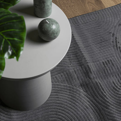 vidaXL Rug IZA Short Pile Scandinavian Look Anthracite 240x340 cm
