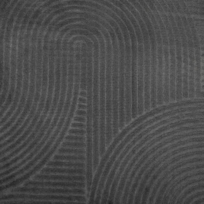 vidaXL Rug IZA Short Pile Scandinavian Look Anthracite Ø 80 cm
