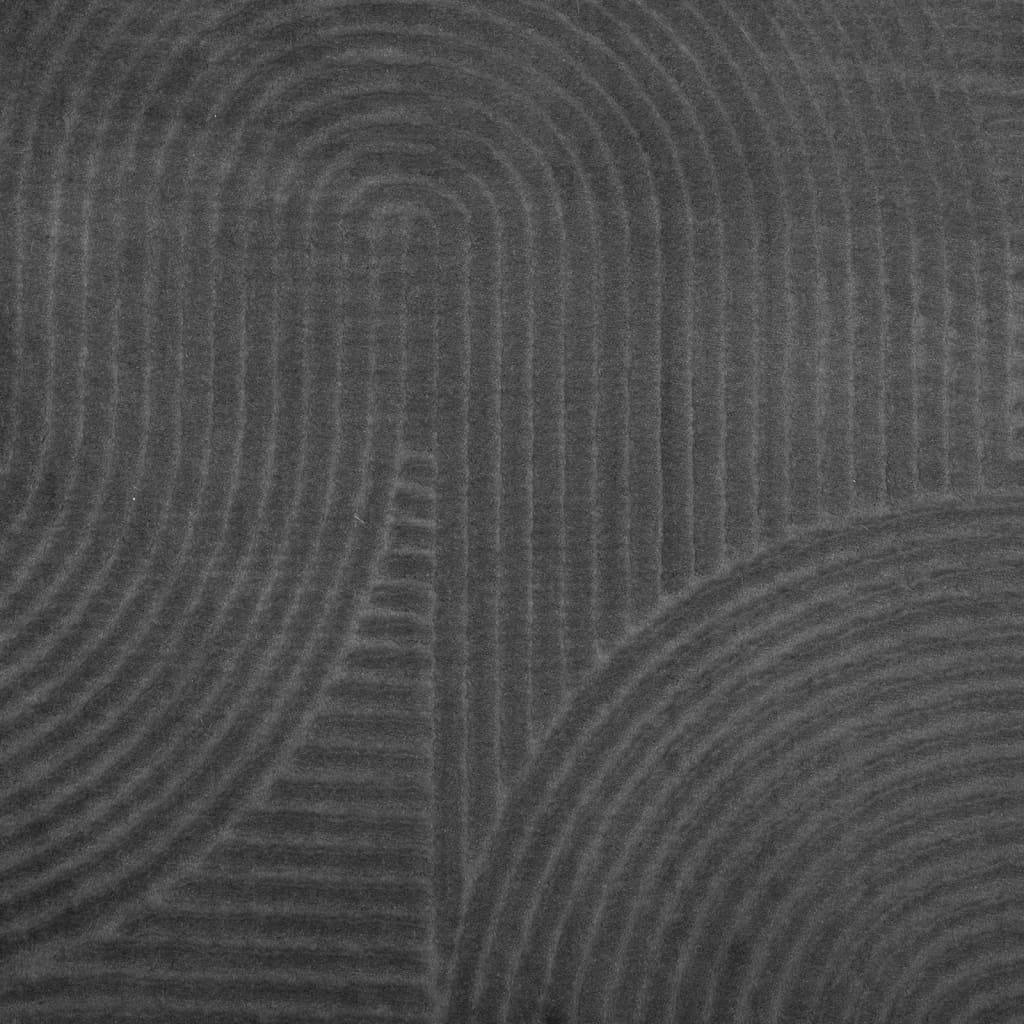 vidaXL Rug IZA Short Pile Scandinavian Look Anthracite Ø 200 cm