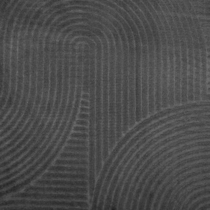 vidaXL Rug IZA Short Pile Scandinavian Look Anthracite Ø 200 cm