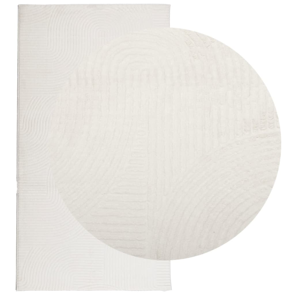 vidaXL Rug IZA Short Pile Scandinavian Look Cream 80x150 cm