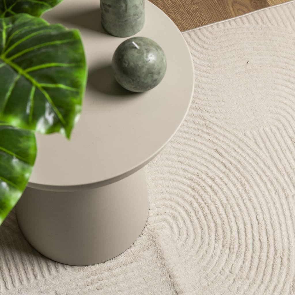 vidaXL Rug IZA Short Pile Scandinavian Look Cream 80x150 cm