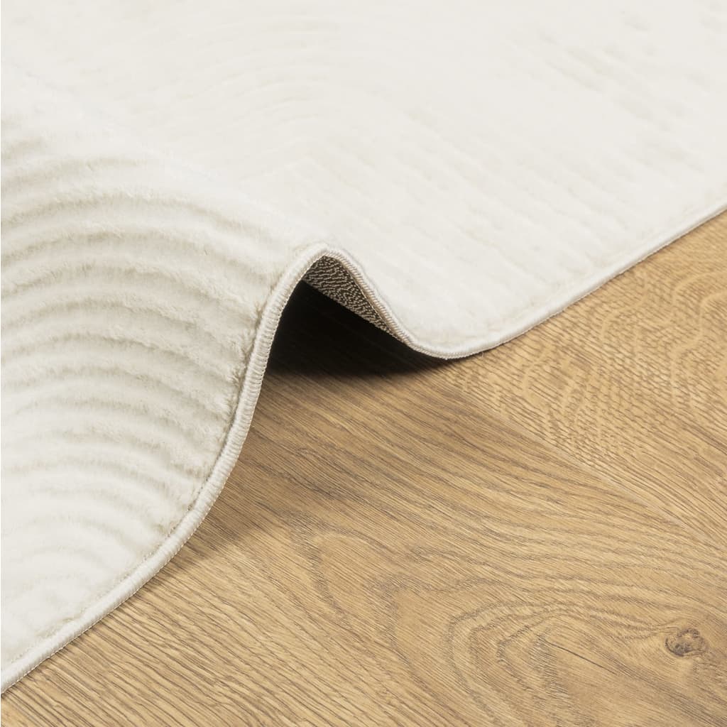 vidaXL Rug IZA Short Pile Scandinavian Look Cream 100x200 cm