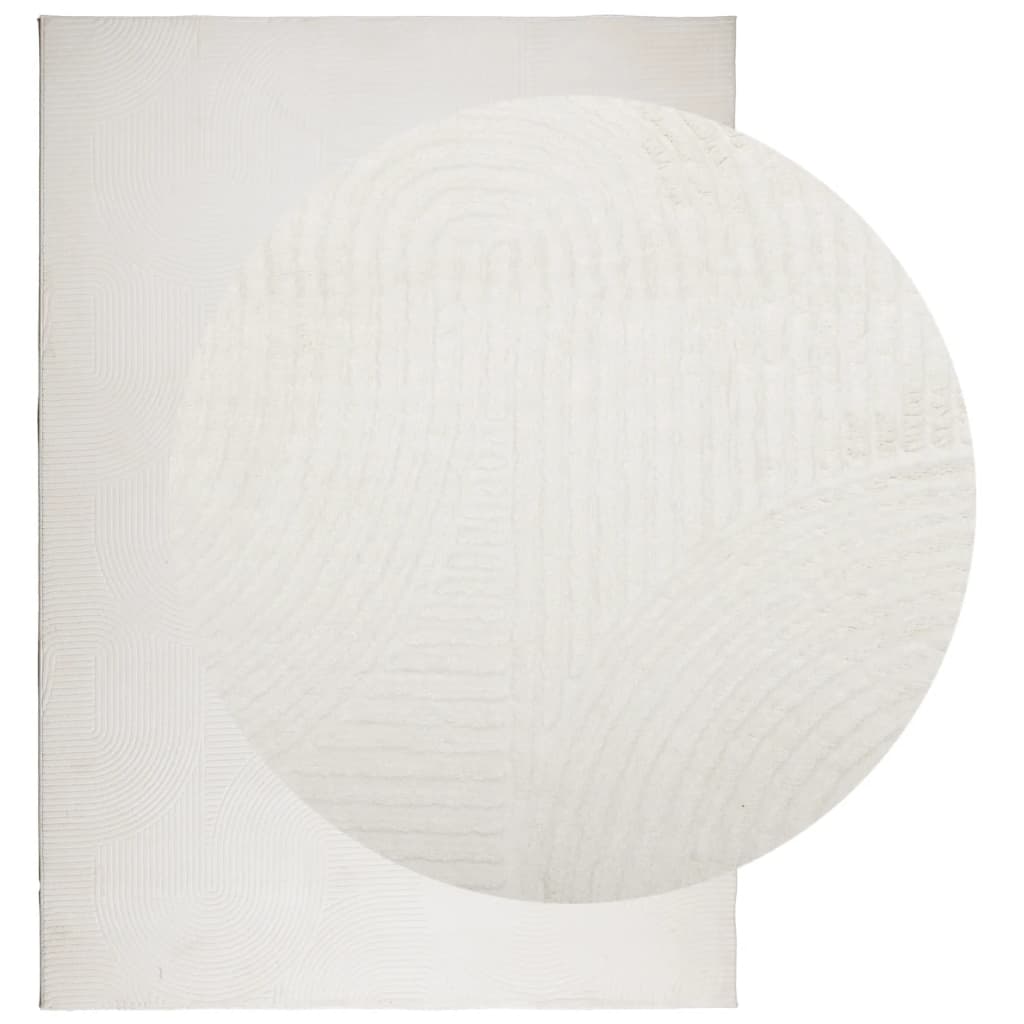 vidaXL Rug IZA Short Pile Scandinavian Look Cream 120x170 cm