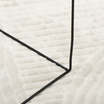vidaXL Rug IZA Short Pile Scandinavian Look Cream 120x170 cm