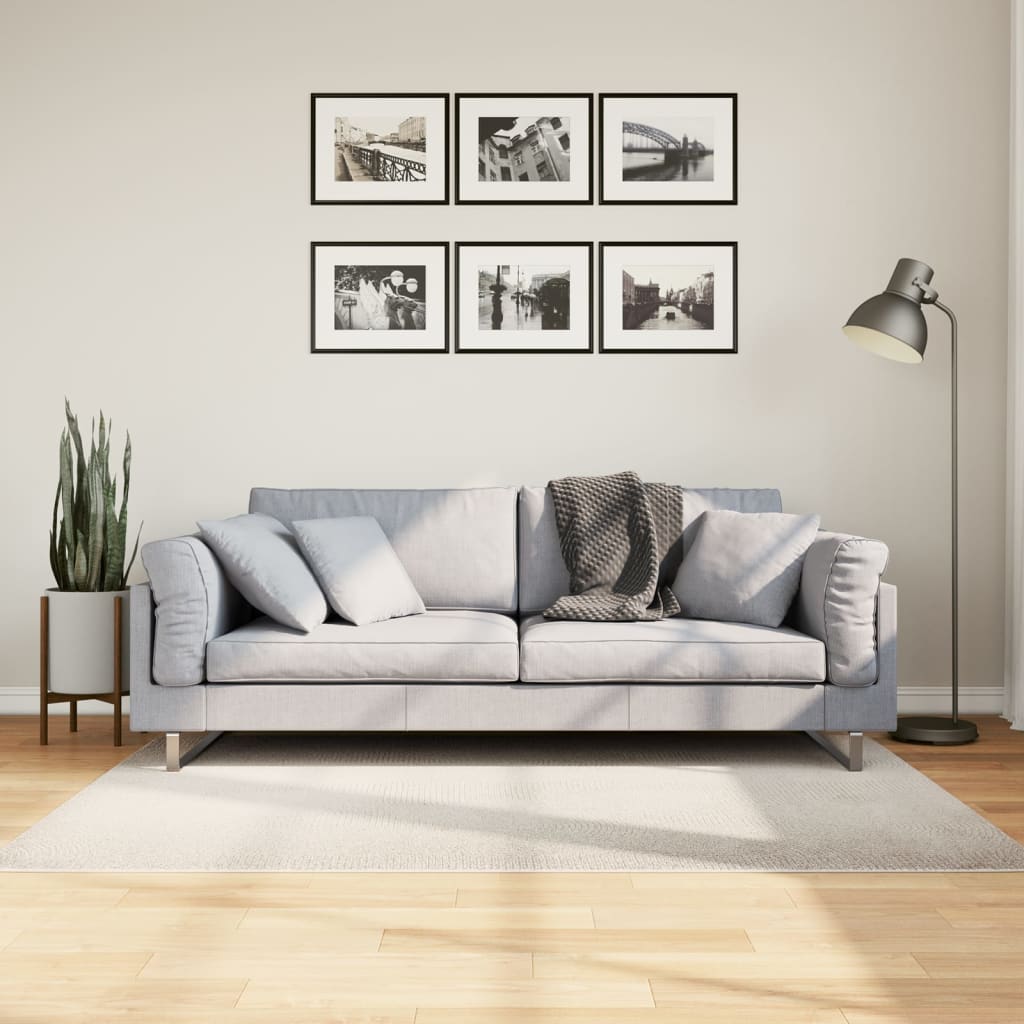 vidaXL Rug IZA Short Pile Scandinavian Look Cream 120x170 cm