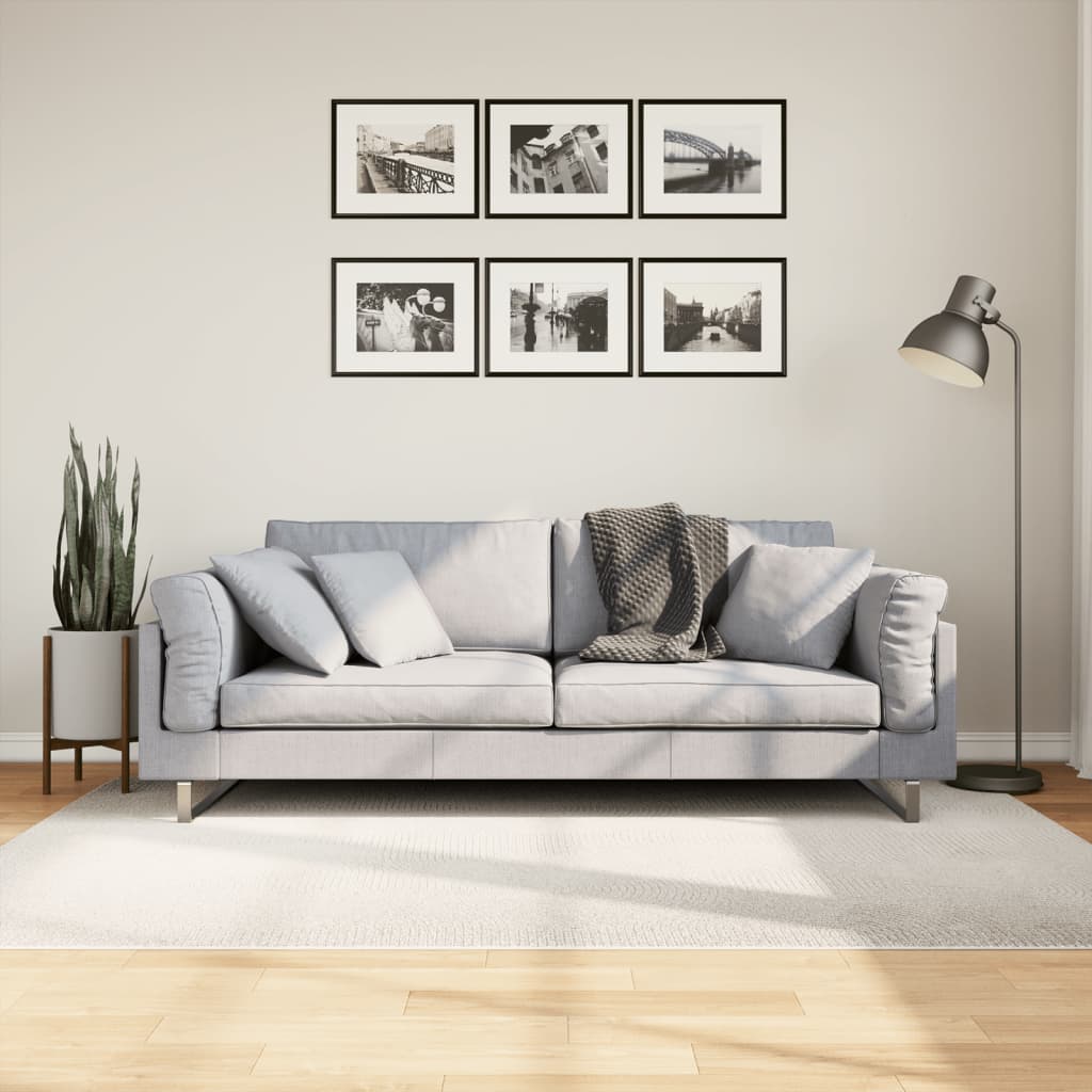 vidaXL Rug IZA Short Pile Scandinavian Look Cream 140x200 cm
