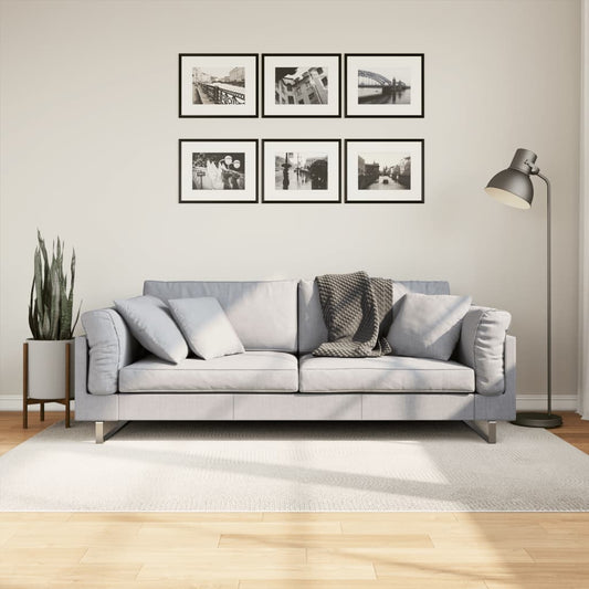vidaXL Rug IZA Short Pile Scandinavian Look Cream 140x200 cm