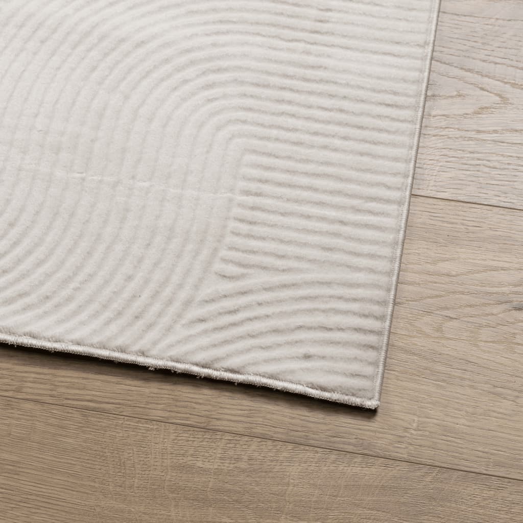 vidaXL Rug IZA Short Pile Scandinavian Look Cream 160x230 cm