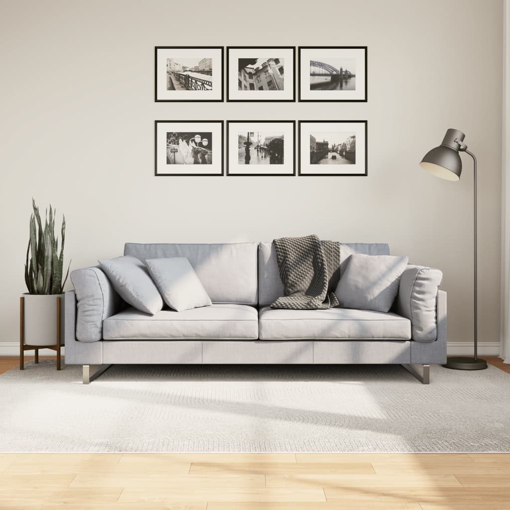 vidaXL Rug IZA Short Pile Scandinavian Look Cream 160x230 cm