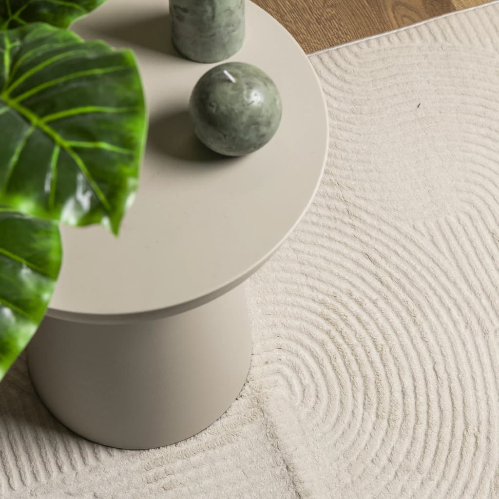 vidaXL Rug IZA Short Pile Scandinavian Look Cream 200x280 cm