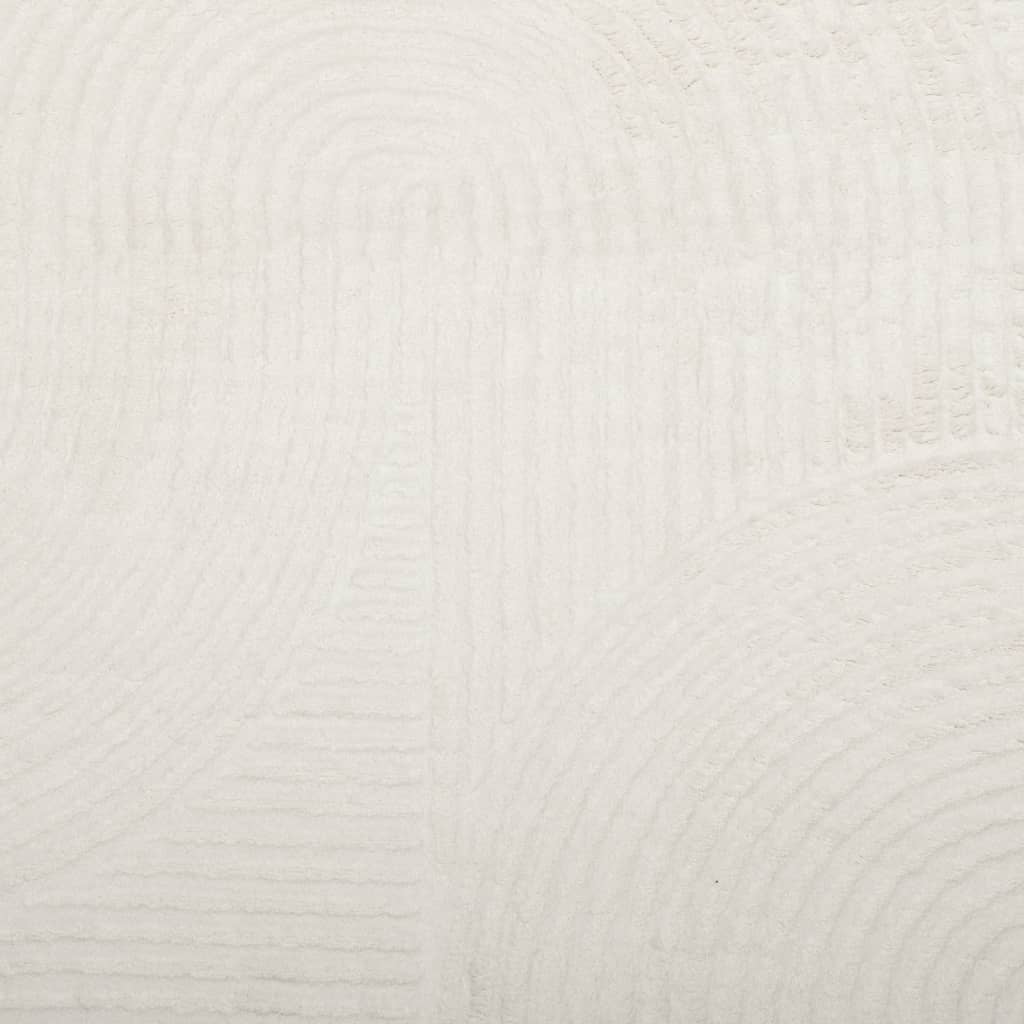 vidaXL Rug IZA Short Pile Scandinavian Look Cream Ø 100 cm