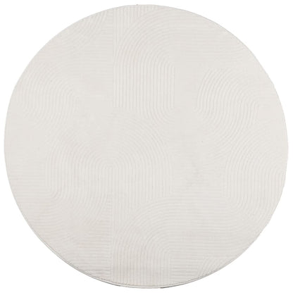 vidaXL Rug IZA Short Pile Scandinavian Look Cream Ø 120 cm