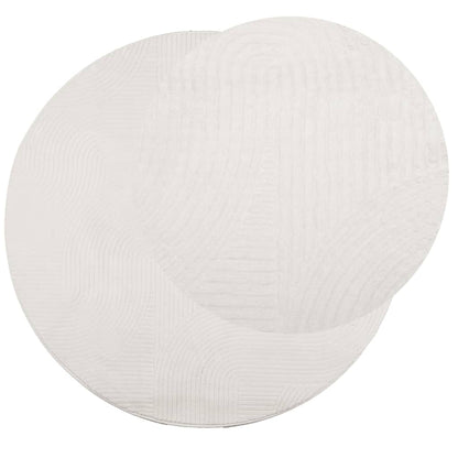 vidaXL Rug IZA Short Pile Scandinavian Look Cream Ø 120 cm