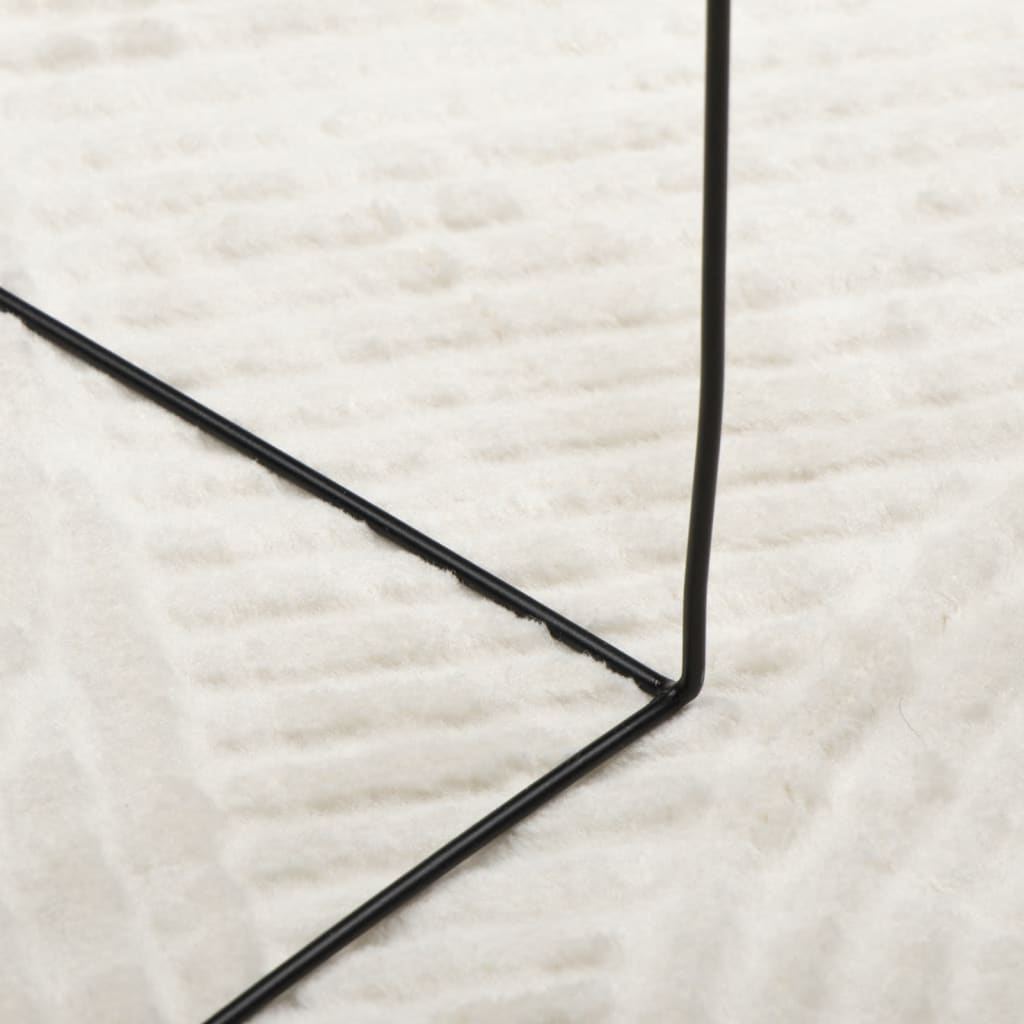 vidaXL Rug IZA Short Pile Scandinavian Look Cream Ø 120 cm