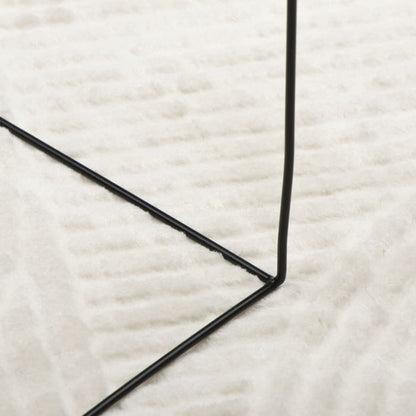 vidaXL Rug IZA Short Pile Scandinavian Look Cream Ø 120 cm