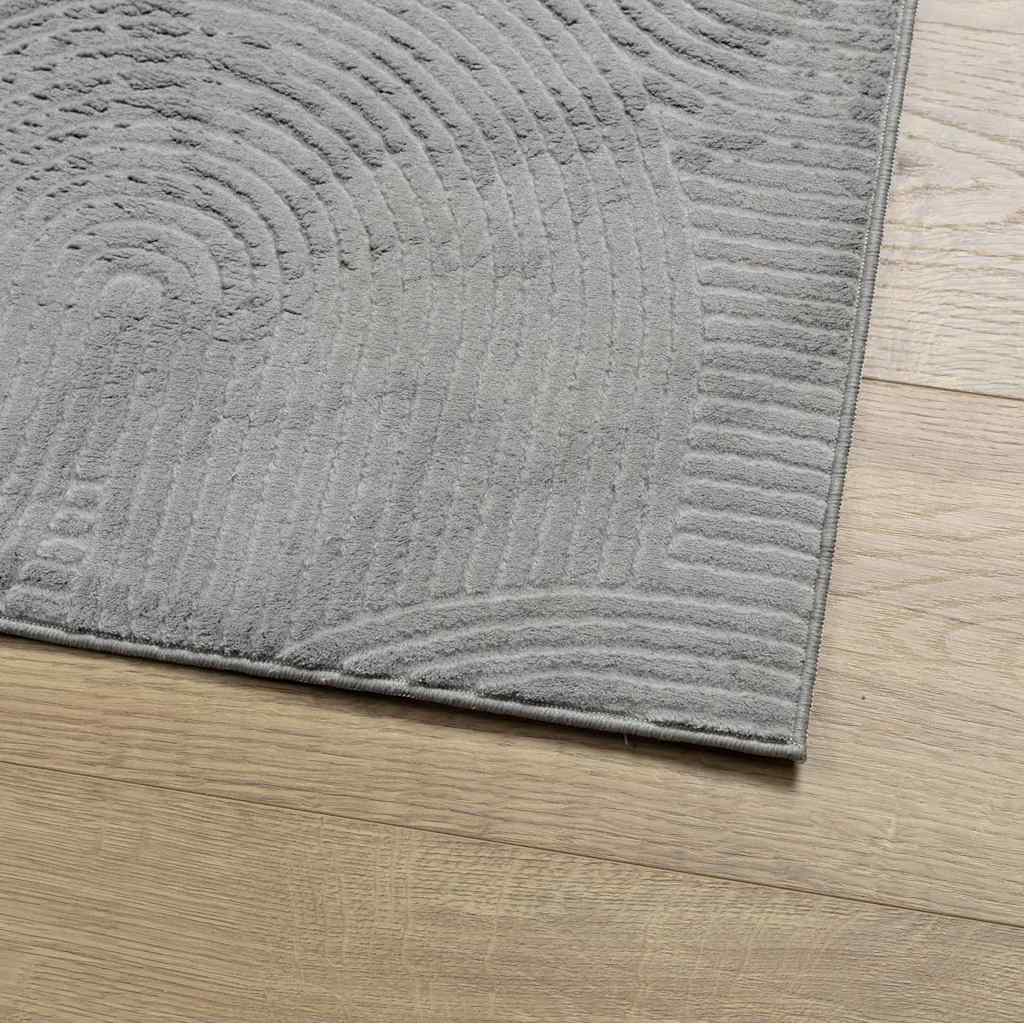 vidaXL Rug IZA Short Pile Scandinavian Look Grey 80x150 cm
