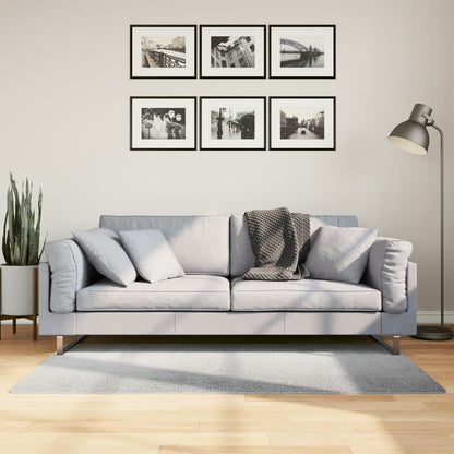 vidaXL Rug IZA Short Pile Scandinavian Look Grey 80x150 cm