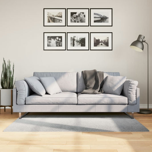 vidaXL Rug IZA Short Pile Scandinavian Look Grey 80x150 cm