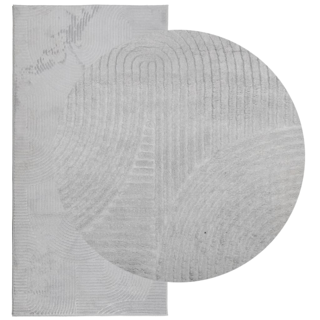 vidaXL Rug IZA Short Pile Scandinavian Look Grey 100x200 cm