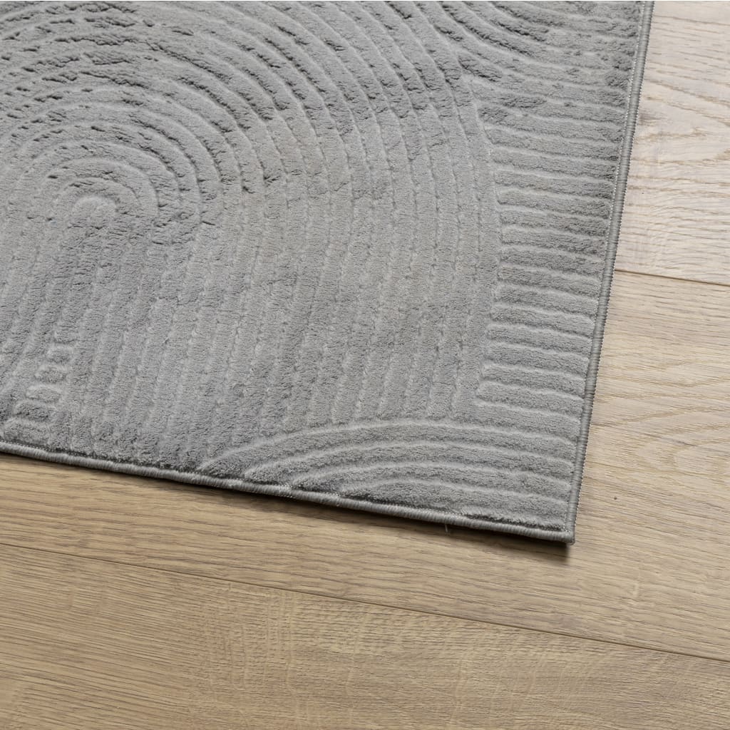 vidaXL Rug IZA Short Pile Scandinavian Look Grey 100x200 cm
