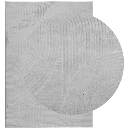 vidaXL Rug IZA Short Pile Scandinavian Look Grey 160x230 cm