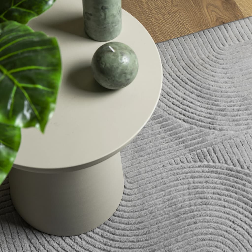vidaXL Rug IZA Short Pile Scandinavian Look Grey 160x230 cm