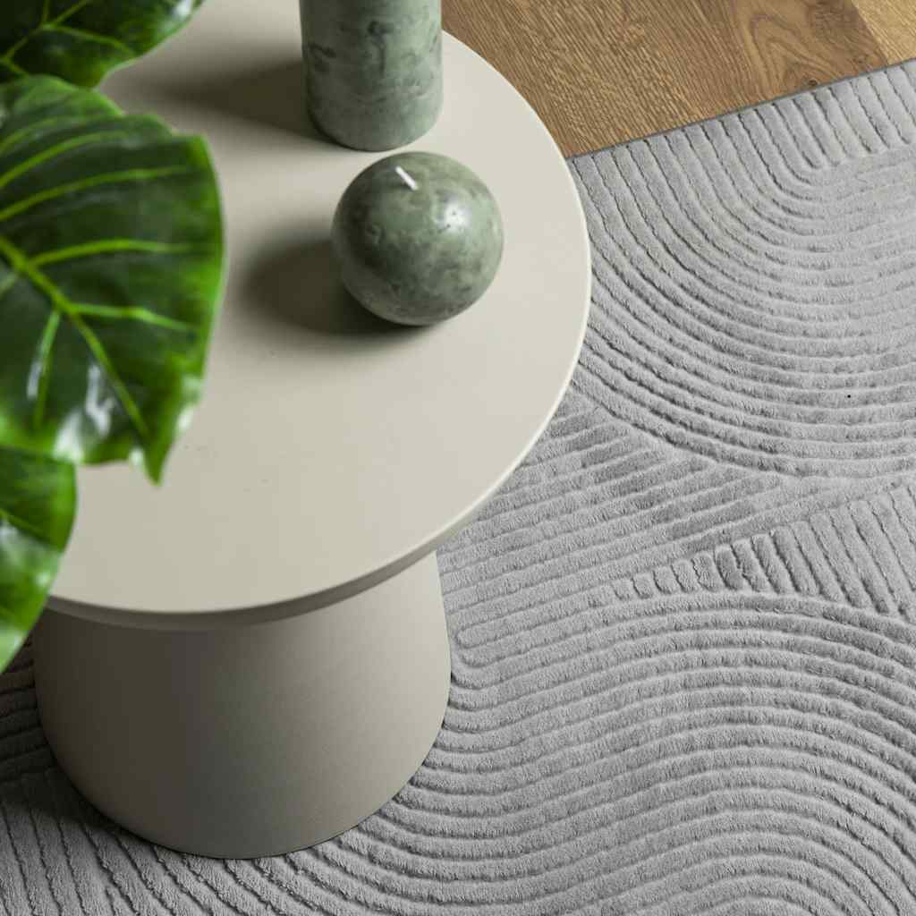 vidaXL Rug IZA Short Pile Scandinavian Look Grey 160x230 cm