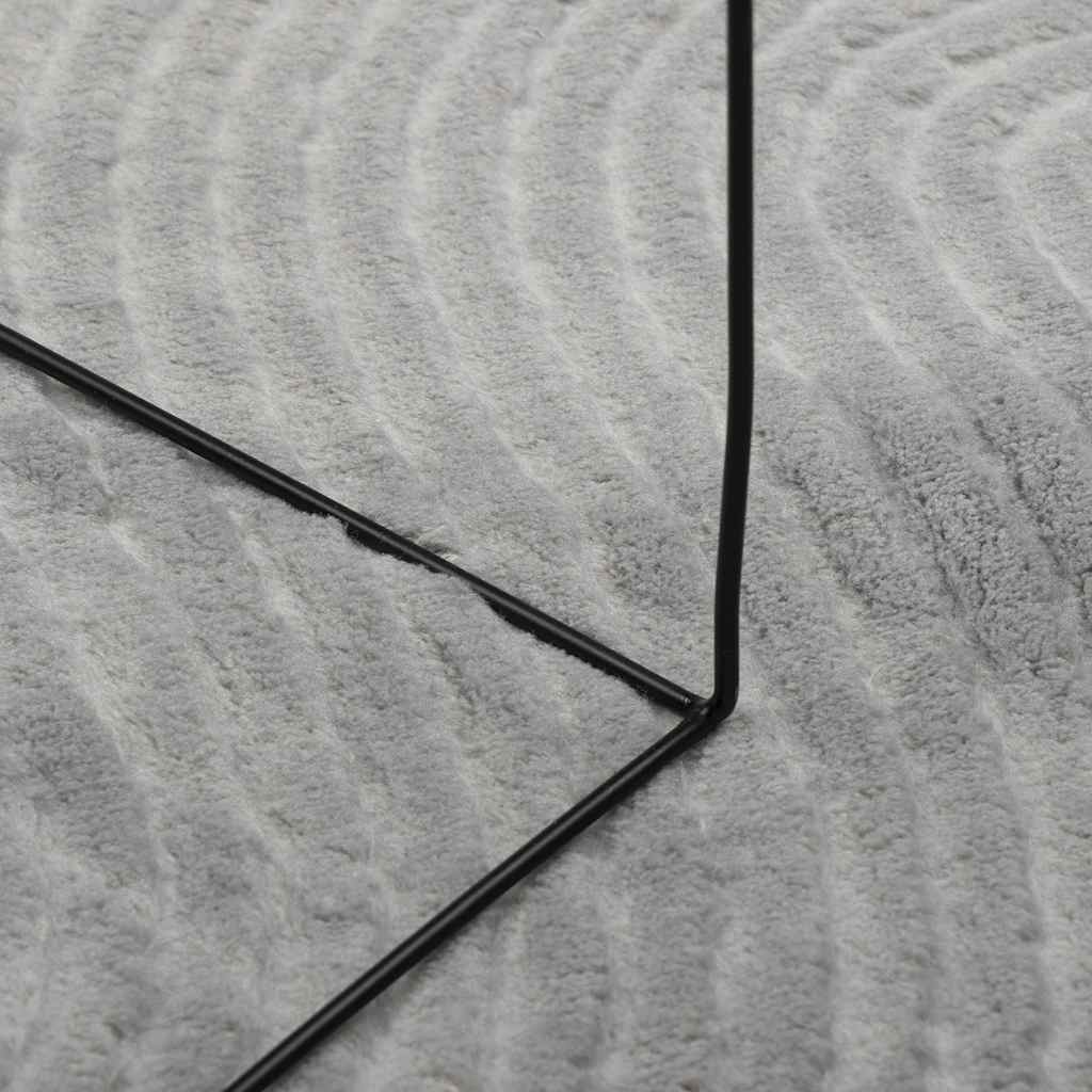 vidaXL Rug IZA Short Pile Scandinavian Look Grey 160x230 cm