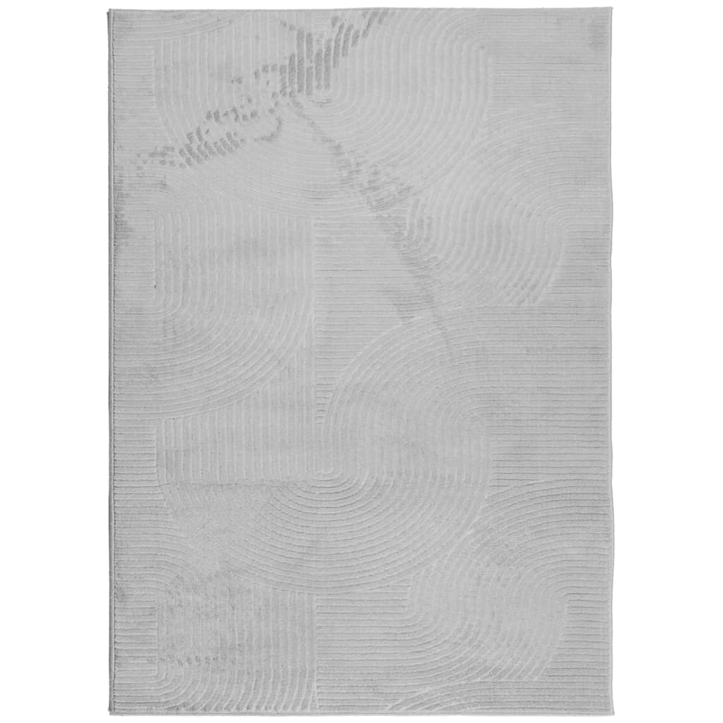 vidaXL Rug IZA Short Pile Scandinavian Look Grey 240x340 cm