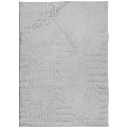 vidaXL Rug IZA Short Pile Scandinavian Look Grey 240x340 cm