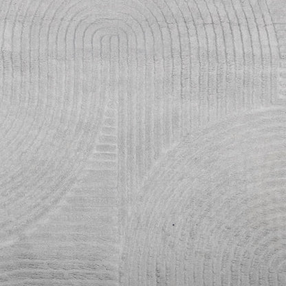 vidaXL Rug IZA Short Pile Scandinavian Look Grey Ø 80 cm