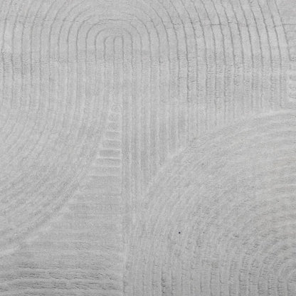 vidaXL Rug IZA Short Pile Scandinavian Look Grey Ø 100 cm