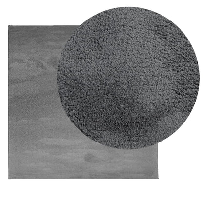 vidaXL Rug OVIEDO Short Pile Anthracite 120x120 cm