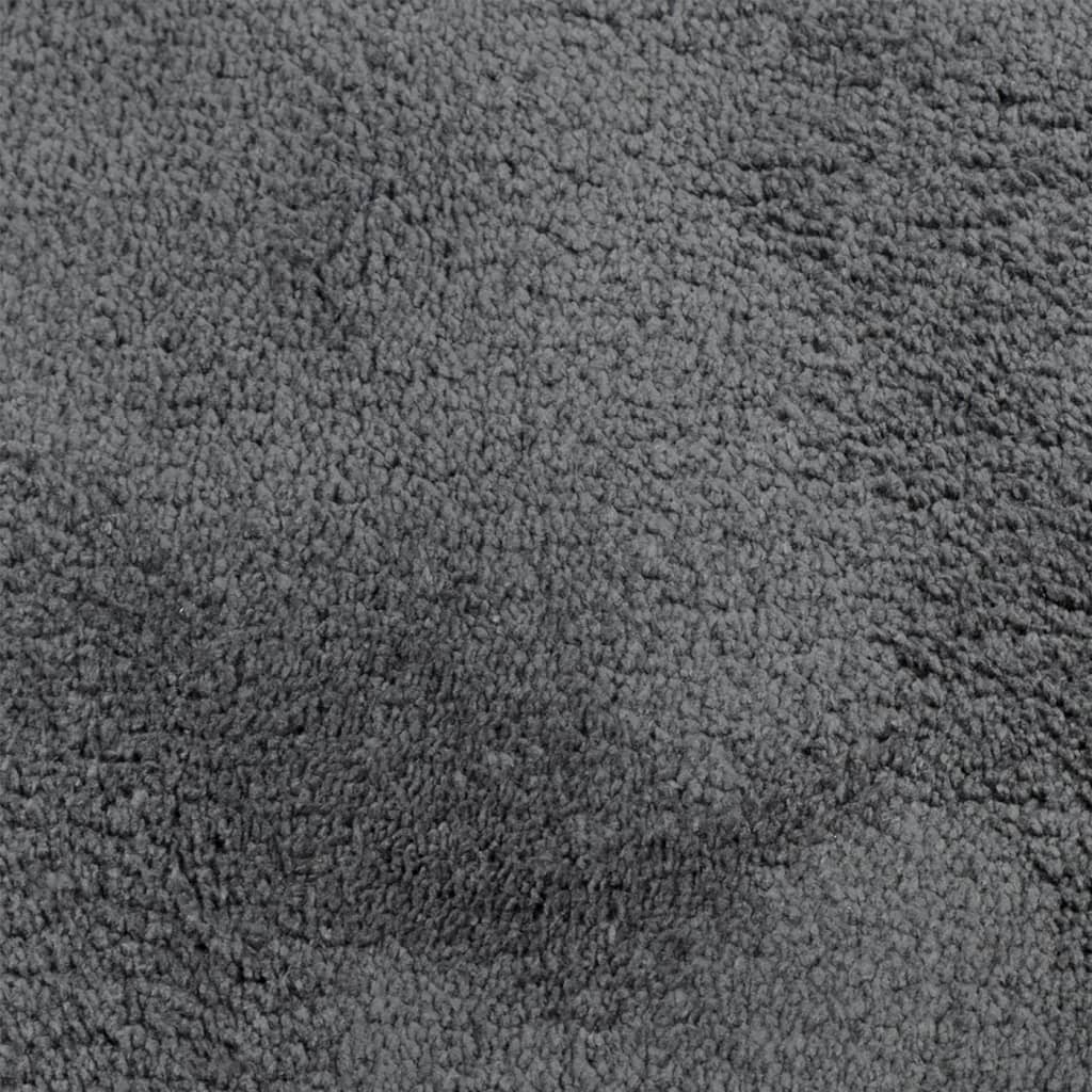 vidaXL Rug OVIEDO Short Pile Anthracite 120x120 cm