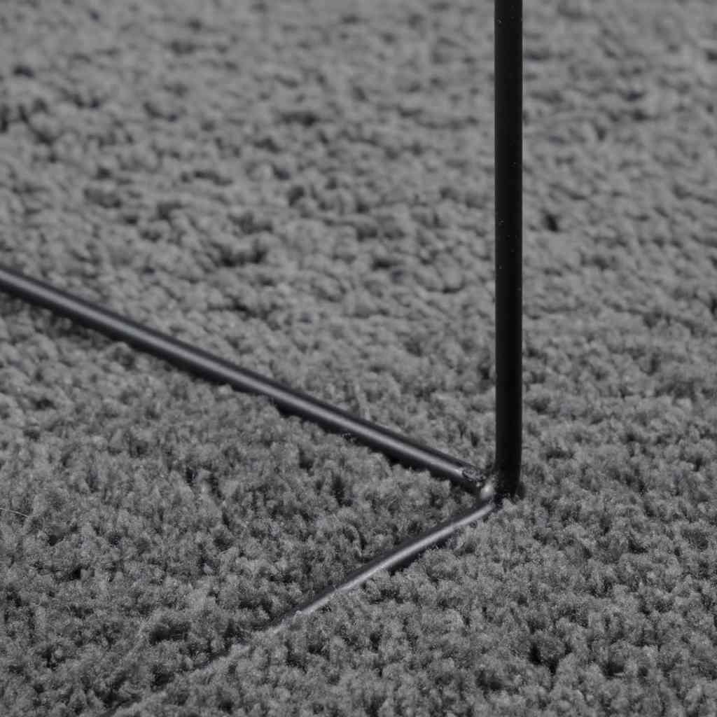 vidaXL Rug OVIEDO Short Pile Anthracite Ø 200 cm