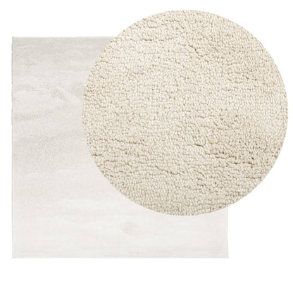 vidaXL Rug OVIEDO Short Pile Beige 120x120 cm
