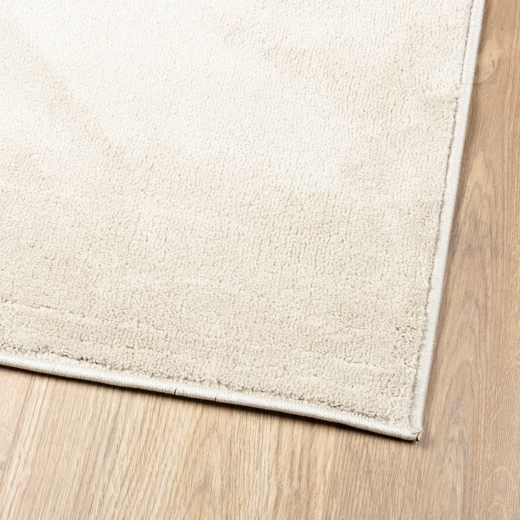 vidaXL Rug OVIEDO Short Pile Beige 200x200 cm